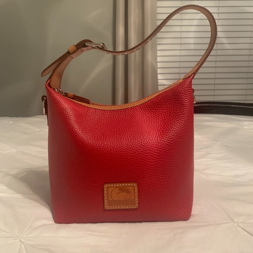 Dooney & Bourke Patterson leather Paige Red Satchel